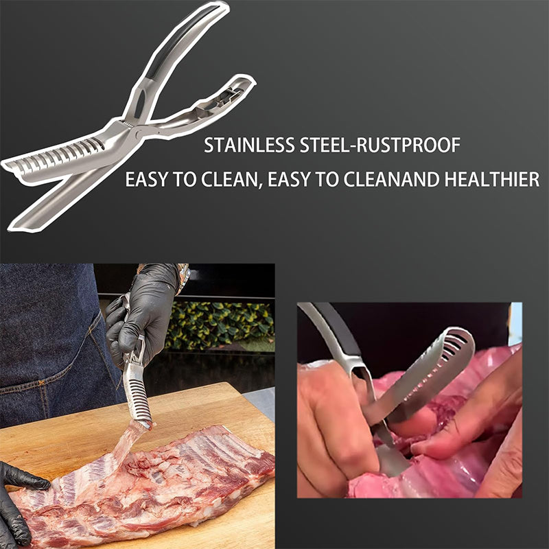 🔥Edelstahl-BBQ-Rippchen-Entfleischer