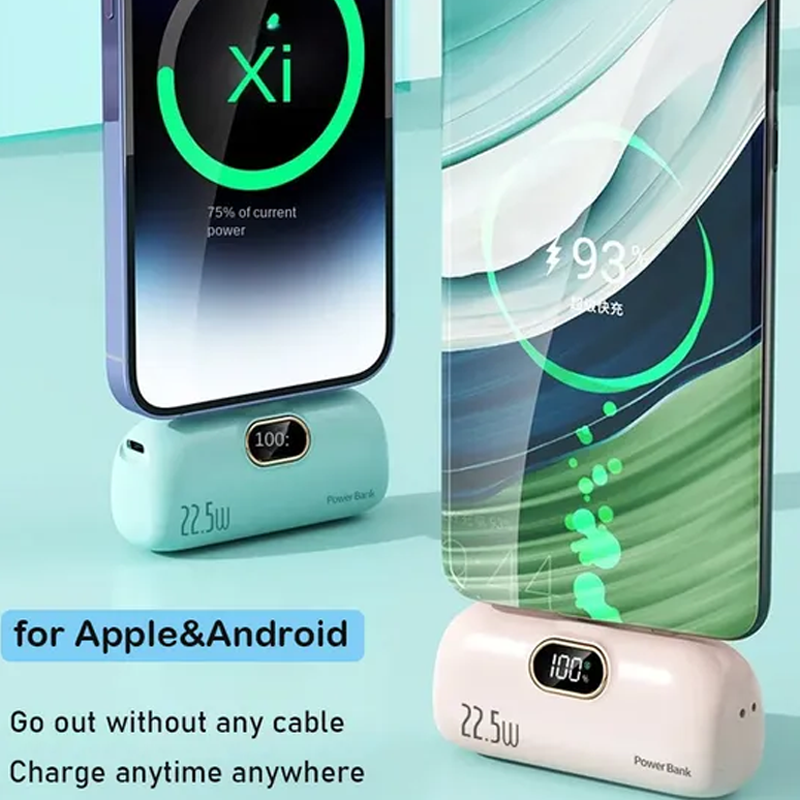 🔥5000 mAh Mini-tragbares Ladegerät Power Bank für Mobiltelefone