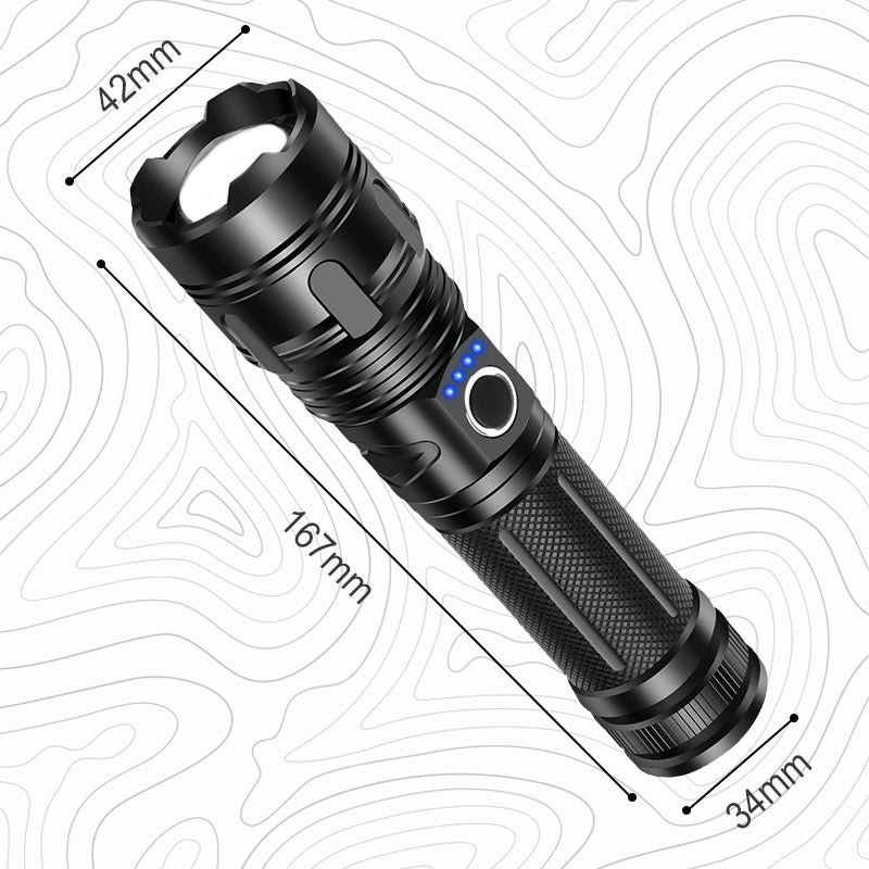 ⚡50% Rabatt🔦Handliche Multifunktions-Außen-Taschenlampe mit Zoom