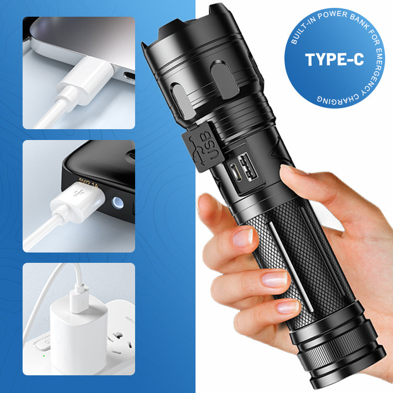 ⚡50% Rabatt🔦Handliche Multifunktions-Außen-Taschenlampe mit Zoom