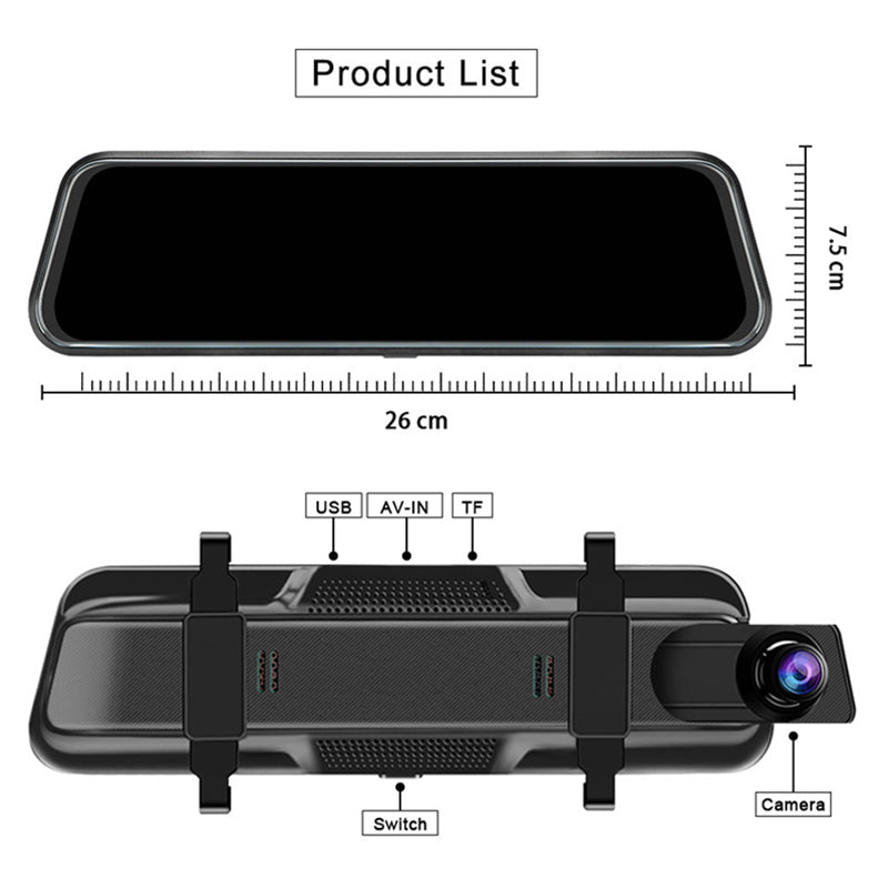 ⏳Zeitlich begrenztes Sonderangebot⏰Touchscreen-Dashcam mit Rückfahrkamera