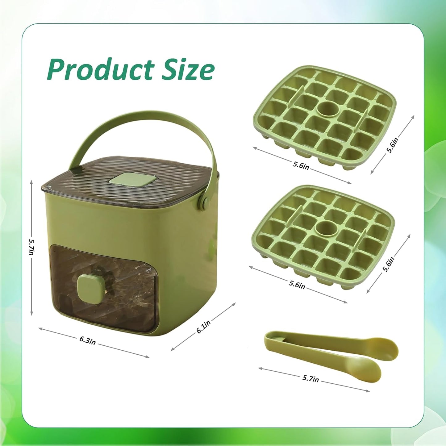 🧊Eiswürfelbehälter mit Deckel und Schale🧊, Eiswürfelbehälter für Gefrierschrank, flexible Eiswürfelbehälter