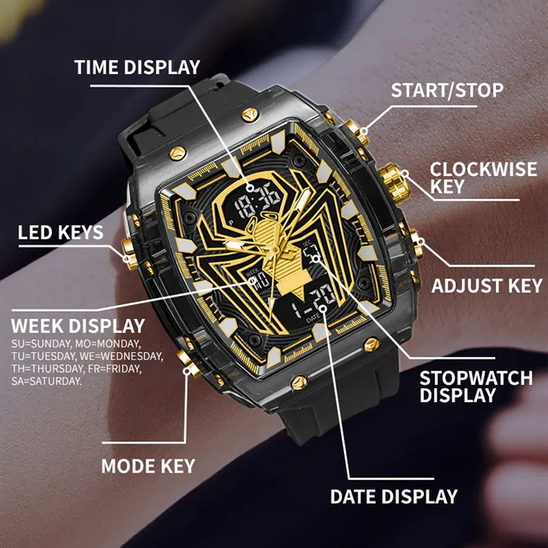Elegante Multifunktions-Quarz-Uhr