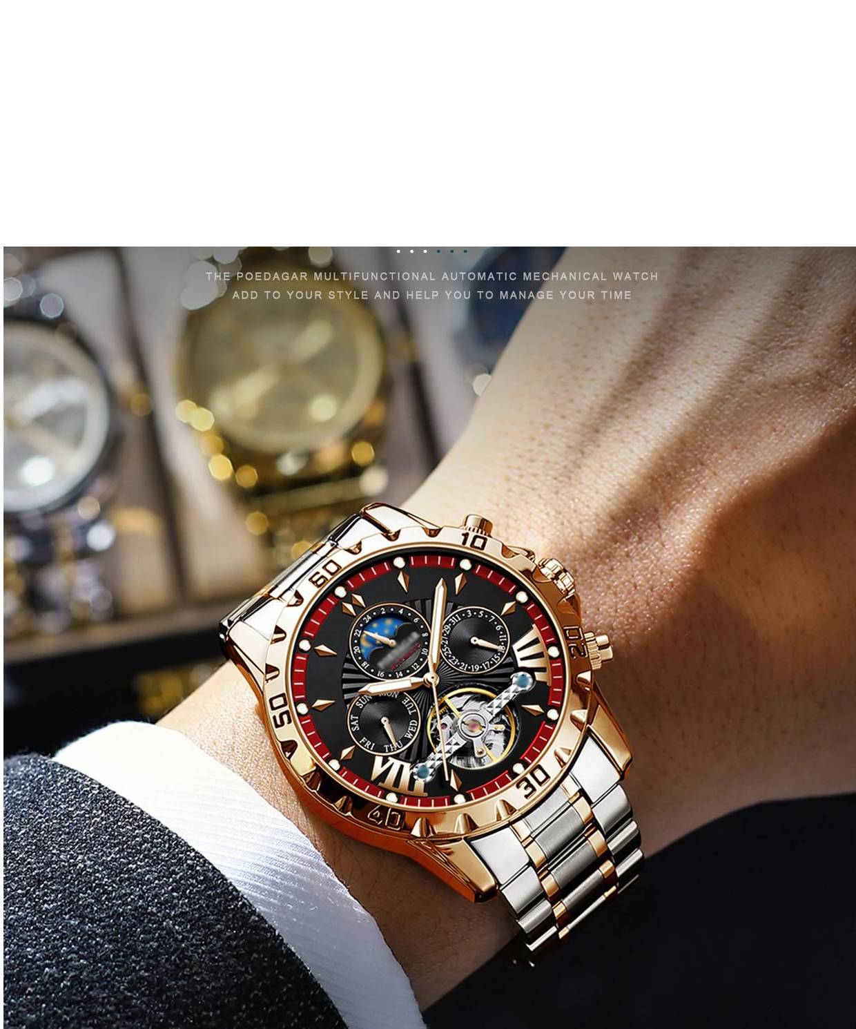 ⌚💧 Schweizer brandneue wasserdichte automatische mechanische Uhren