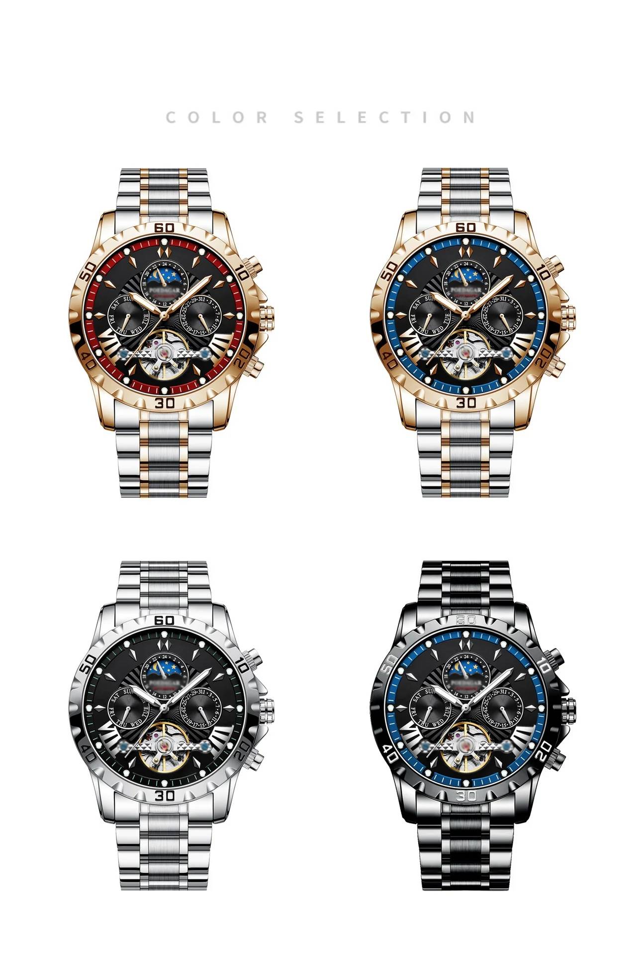 ⌚💧 Schweizer brandneue wasserdichte automatische mechanische Uhren