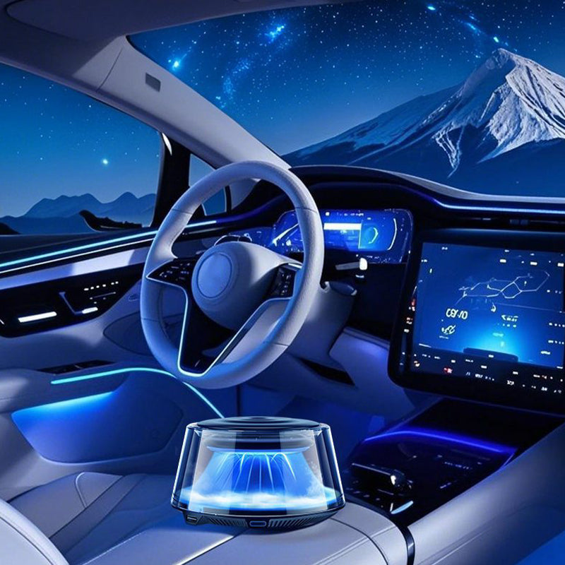 ☁️2025 Cloud Mist Auto-Diffusor – 🚗Automatische Ein-/Ausschaltung mit 30-Tage-USB-C-Akku und 1 Nachfüllpackung = 1 Jahr Frische