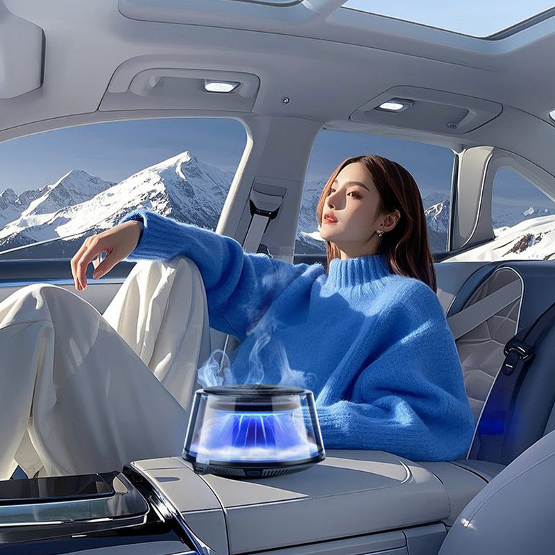 ☁️2025 Cloud Mist Auto-Diffusor – 🚗Automatische Ein-/Ausschaltung mit 30-Tage-USB-C-Akku und 1 Nachfüllpackung = 1 Jahr Frische