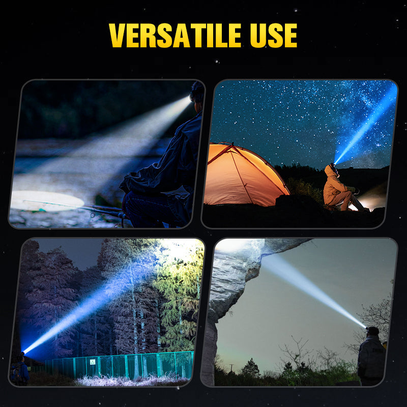 đ„Helle, wiederaufladbare LED-Stirnlampe fĂŒr den AuĂenbereich