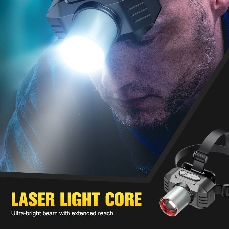 đ„Helle, wiederaufladbare LED-Stirnlampe fĂŒr den AuĂenbereich