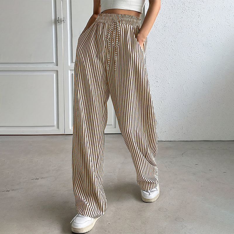 Damen-Hose mit vertikalen Streifen – schlankernder Effekt & Komfort ✨👖【Begrenzte Angebot】
