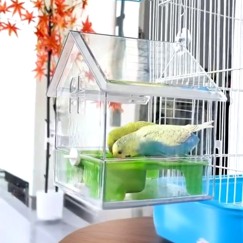 🐦🥰Frisches Gadget für Vögelhalter✨Ausziehbarer externer Papageienfutterspender