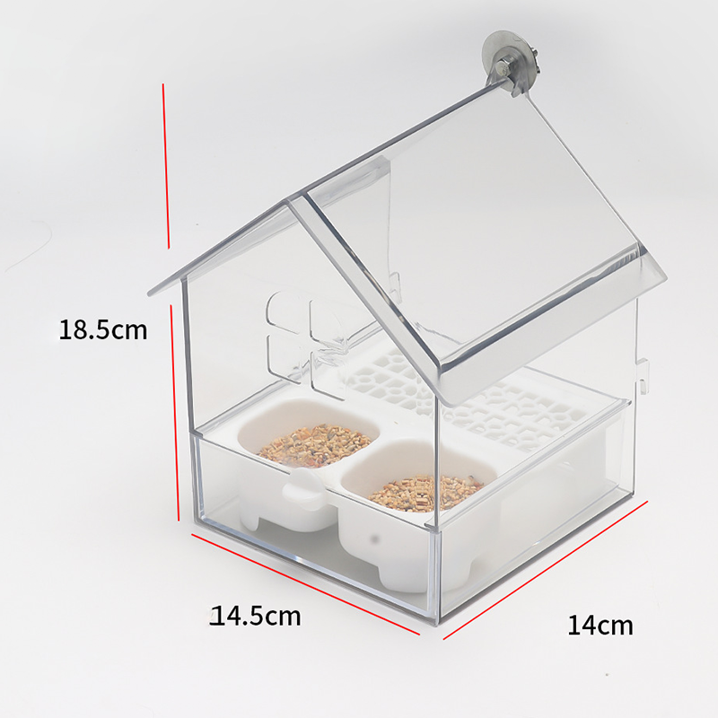 🐦🥰Frisches Gadget für Vögelhalter✨Ausziehbarer externer Papageienfutterspender