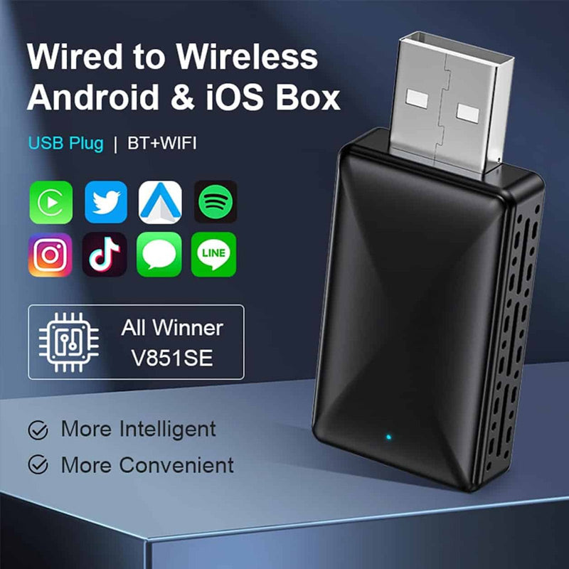 Drahtlose CarPlay-Box mit USB-Anschluss