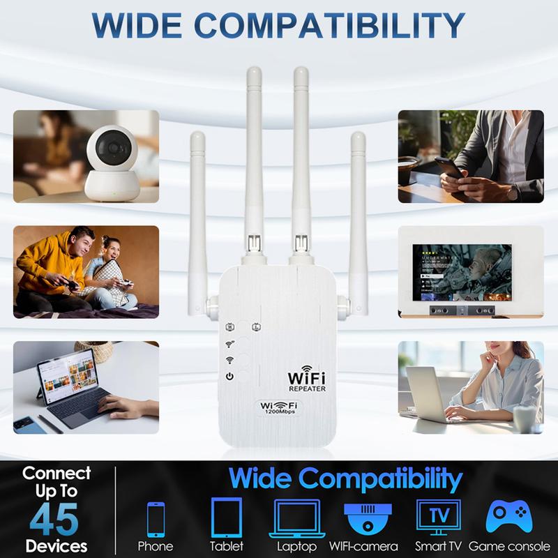 🎁Letzter Tag: 49 % Rabatt! 🔥 2025 WLAN-Verstärker – 1200 Mbit/s, Dualband (5 GHz / 2,4 GHz) 📶 Maximale Signalverstärkung – stabile Verbindung im ganzen Haus!