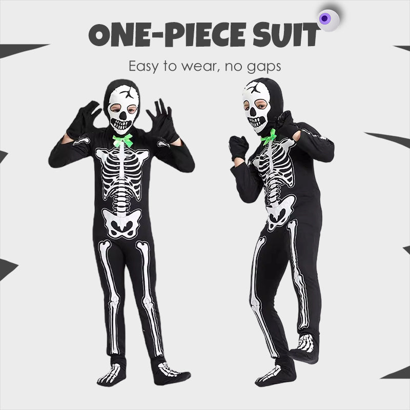 Glow-in-Dark Skeleton Costume for Halloween