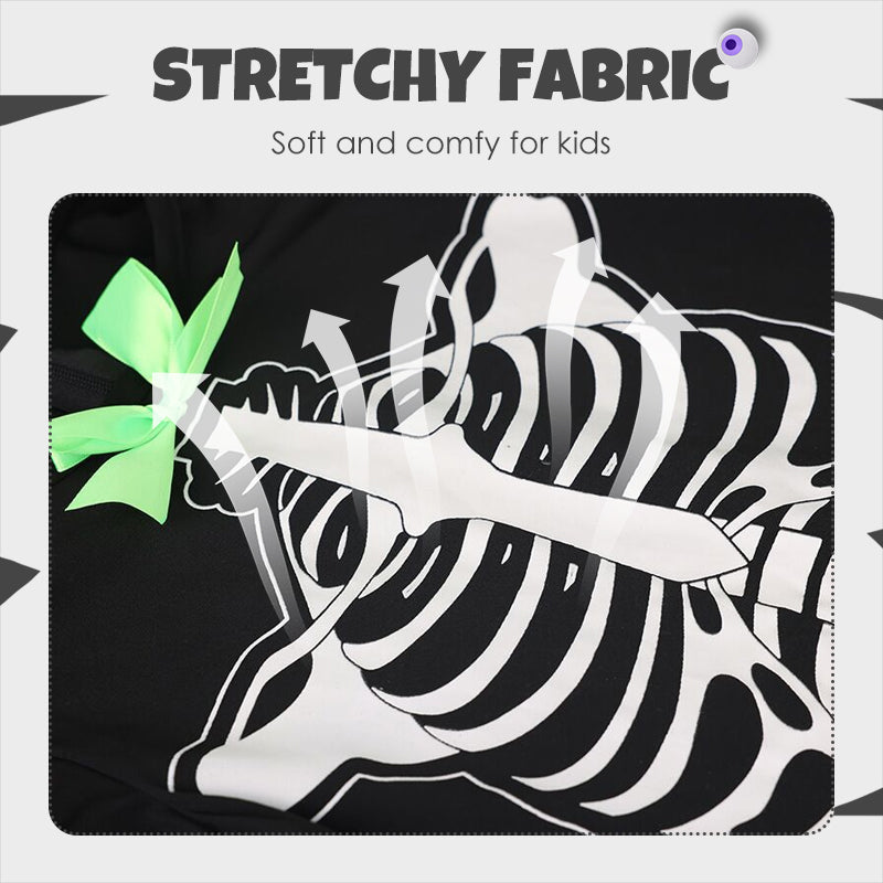 Glow-in-Dark Skeleton Costume for Halloween