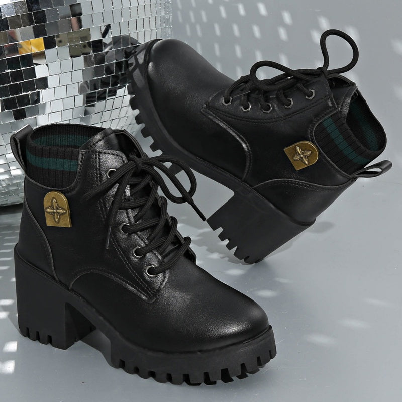 Letzter Tag für 30% Rabatt🛍️🛒Damen Schnür-Martin-Stiefel