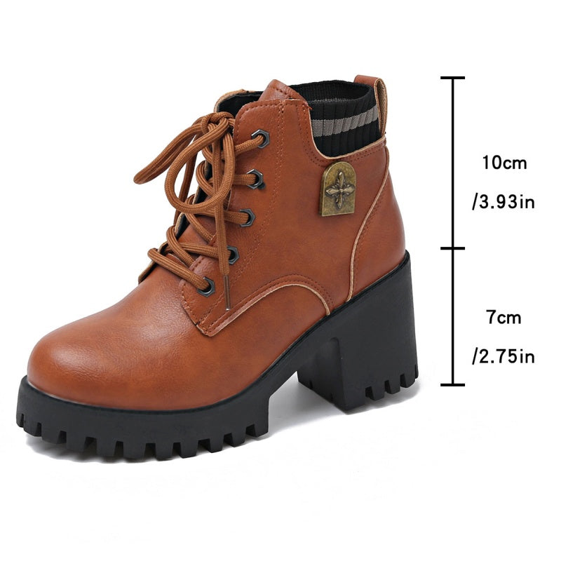 Letzter Tag für 30% Rabatt🛍️🛒Damen Schnür-Martin-Stiefel
