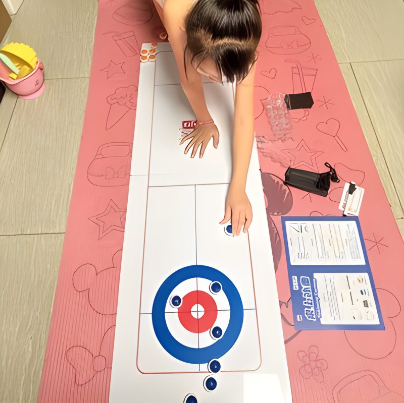 👨👩👧👦Tisch-Curling-Spielzeug, Eishockey-Tischspiel, Familienfeier 🏒 Mehrspieler-Curling-Tischspiel