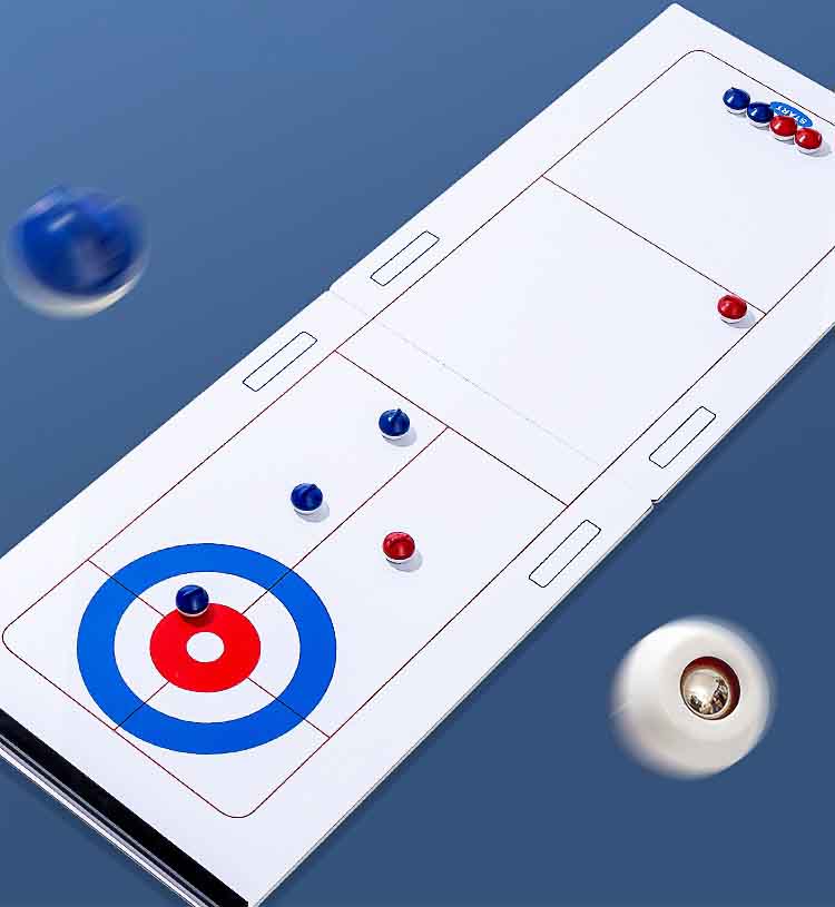 👨👩👧👦Tisch-Curling-Spielzeug, Eishockey-Tischspiel, Familienfeier 🏒 Mehrspieler-Curling-Tischspiel