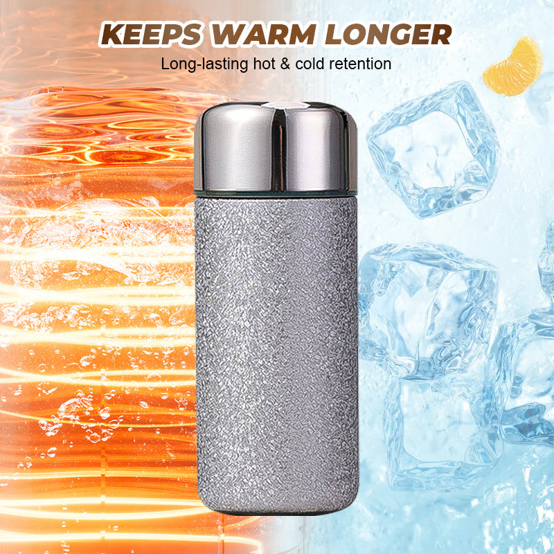 Portable Titanium-Coated Insulated Water Bottle