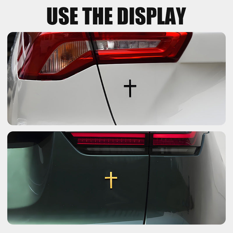 🔥3D-Cross-Selbstklebendes Autokratzdecklabel