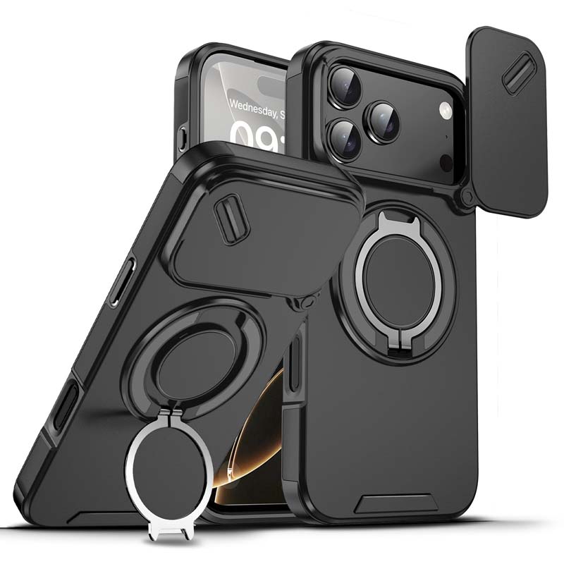 🎒🛍️Magnetischer Handyhülle mit Ringständer für iPhone