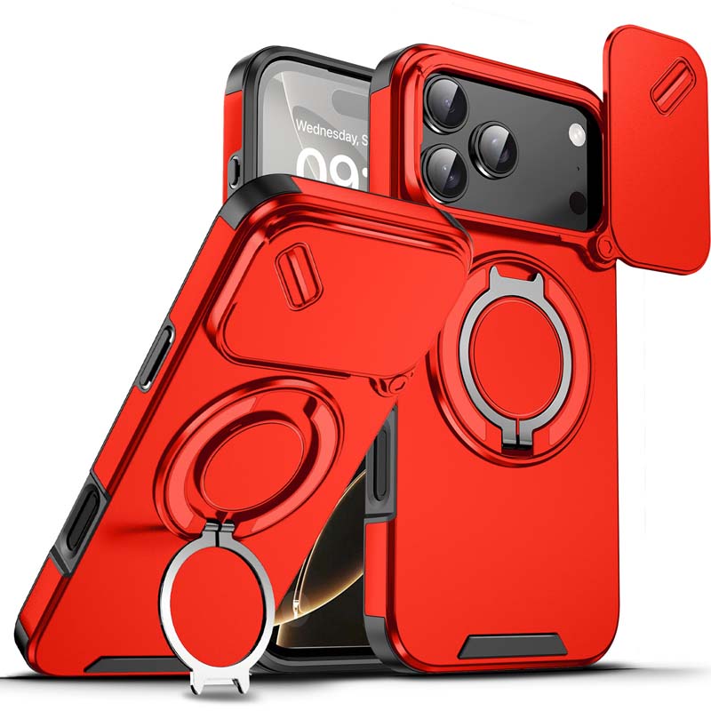🎒🛍️Magnetischer Handyhülle mit Ringständer für iPhone