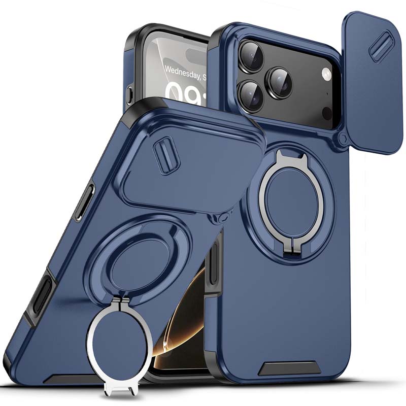 🎒🛍️Magnetischer Handyhülle mit Ringständer für iPhone