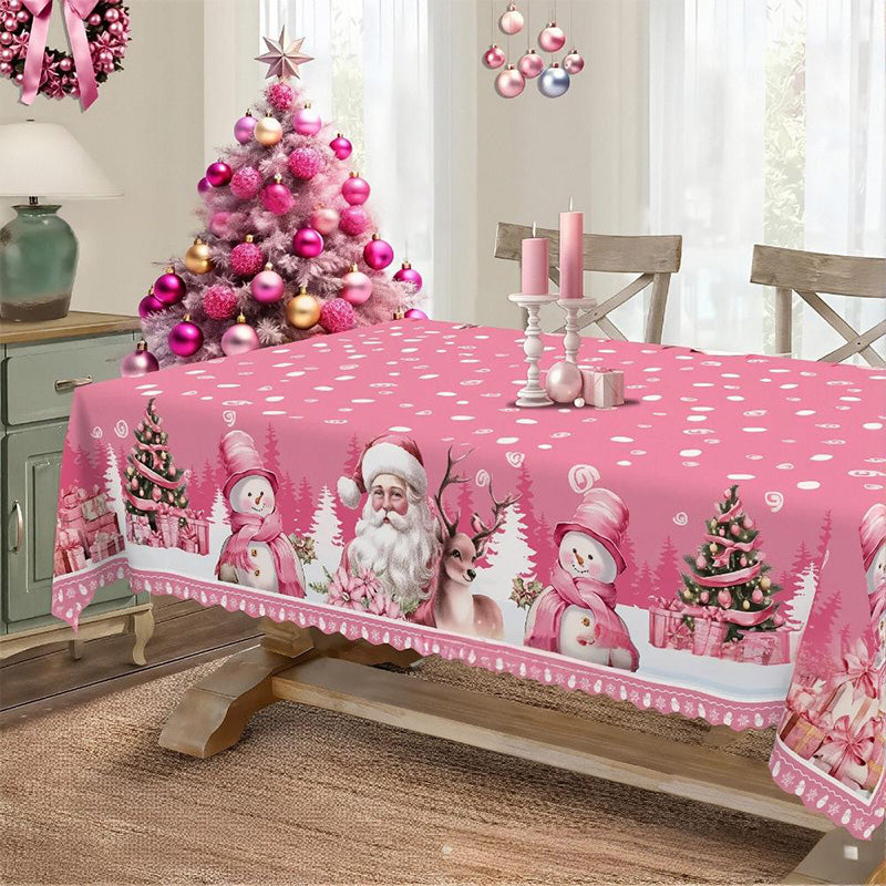 🎅🎄Freudige festliche klassische Weihnachtstischdecke
