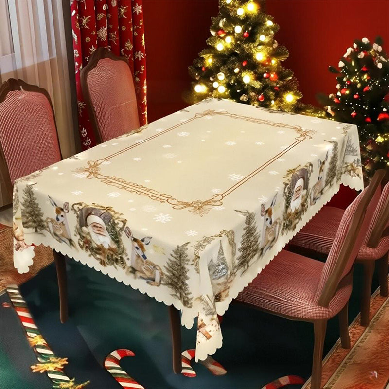 🎅🎄Freudige festliche klassische Weihnachtstischdecke