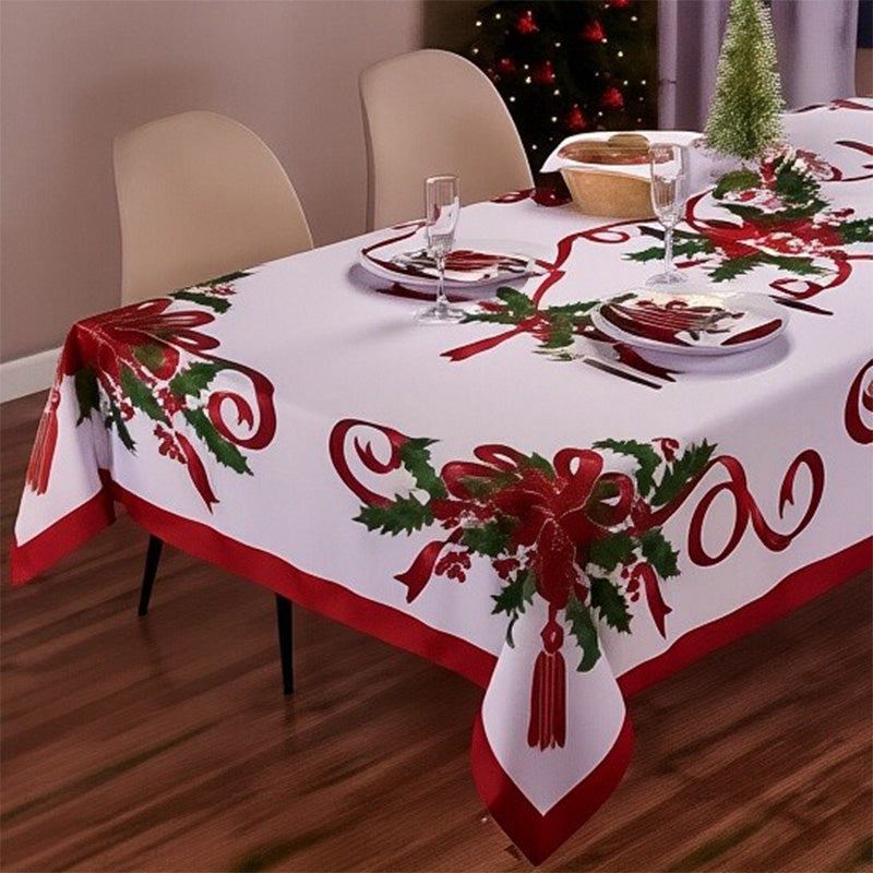 🎅🎄Freudige festliche klassische Weihnachtstischdecke
