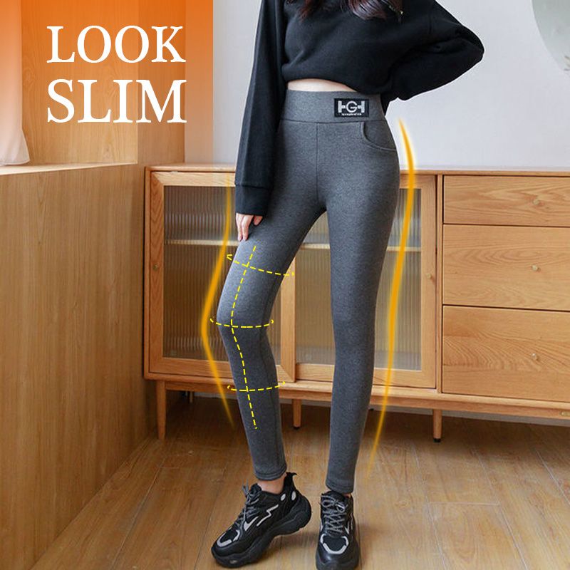 ❄️Winter New🔥Modische Thermal Cashmere Slim Pants für Frauen