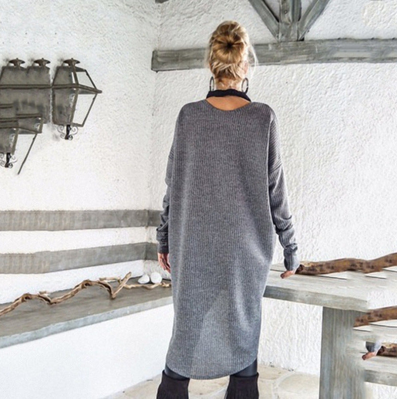💜Große Rabattaktion💜Unregelmäßig geschnittenes Kleid, das den Körperkurven folgt