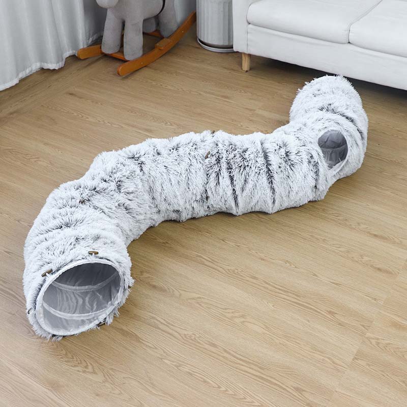🐱2-in-1 faltbares Indoor-Soft-Rund-Katzenhöhlbett💎50 % Rabatt💎