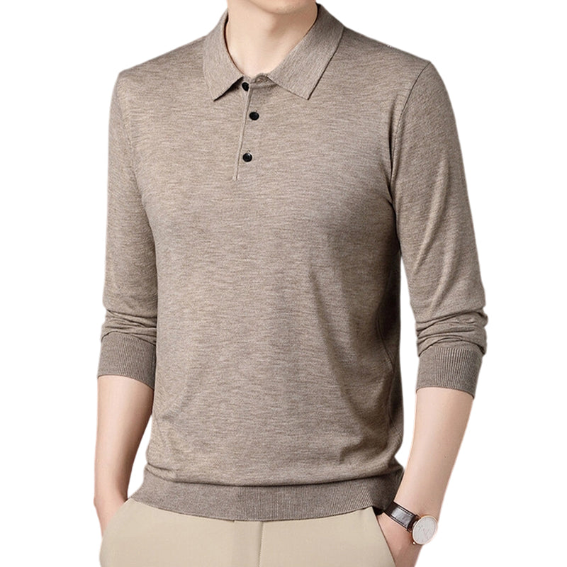 50% RABATT🔥Herren Freizeit-Langarmshirt mit Kragen