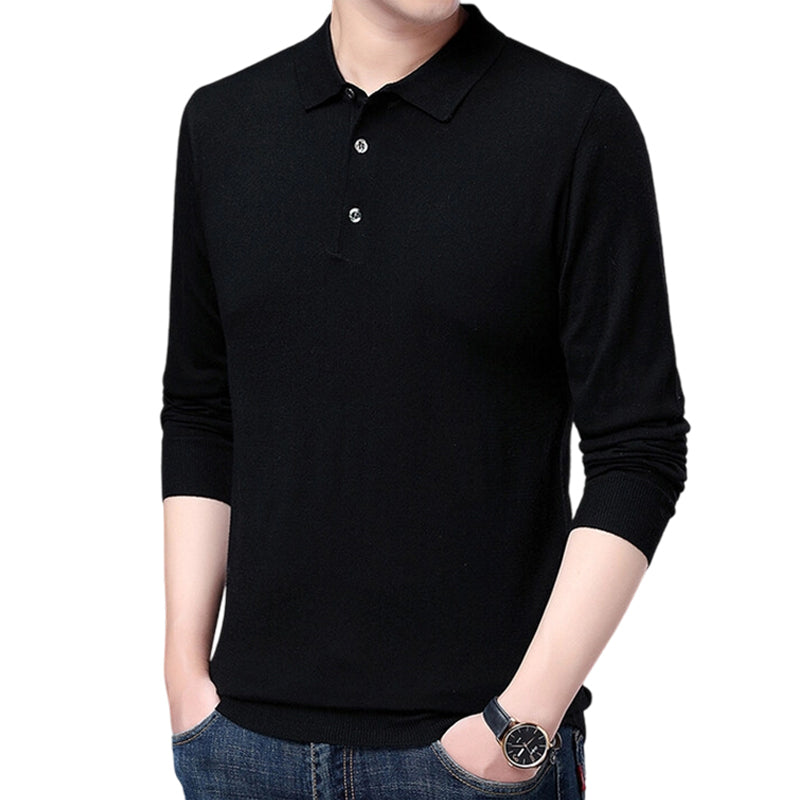 50% RABATT🔥Herren Freizeit-Langarmshirt mit Kragen