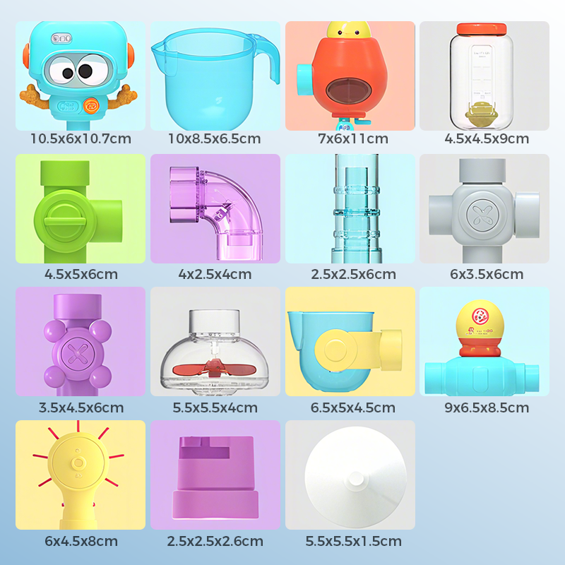 ✨Wasserwerk-Rohr-Badespielset für Kinder