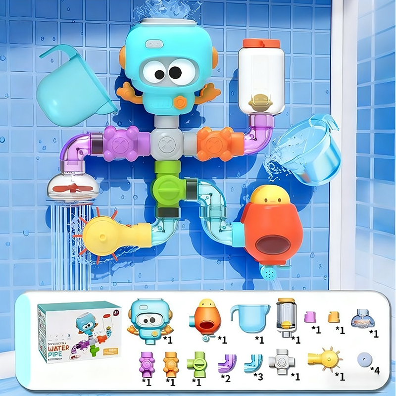 ✨Wasserwerk-Rohr-Badespielset für Kinder