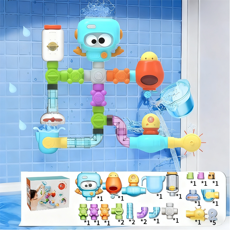 ✨Wasserwerk-Rohr-Badespielset für Kinder
