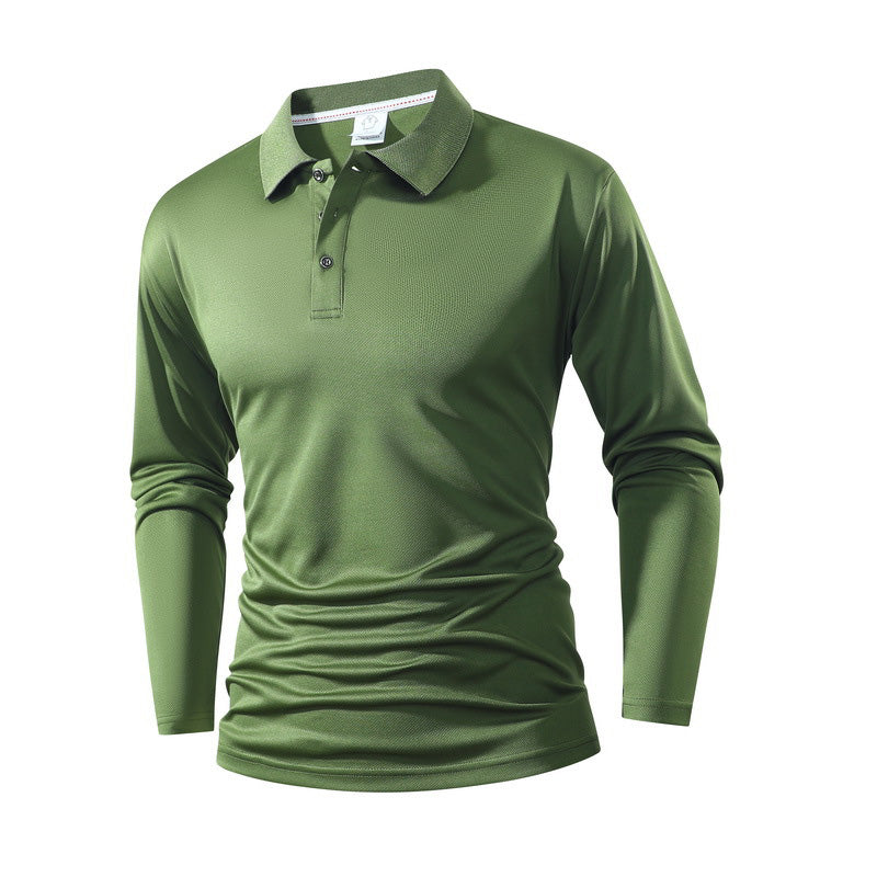 Herren einfarbiges Business-Casual-Oberteil mit Kragen
