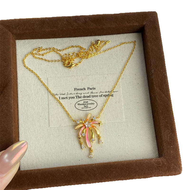 🎆Romantische bunte Zirkon-Feuerwerkskette