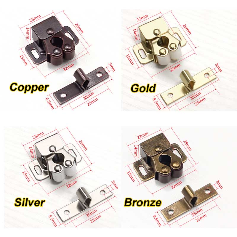 ⚡50 % RABATT !!🔥Klassischer Rollenschnäpper aus Edelstahl für Schranktüren