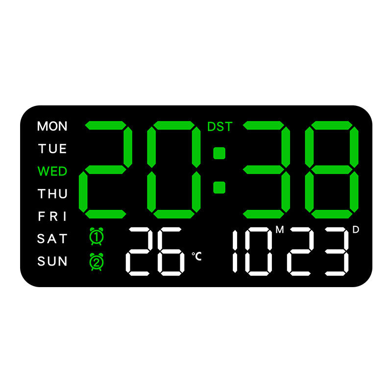 📢📢48 % RABATT !! ⏰Multifunktionale dekorative LED-Digital-Wanduhr,Die grenzenlose Digitaluhr für das moderne norwegische Zuhause