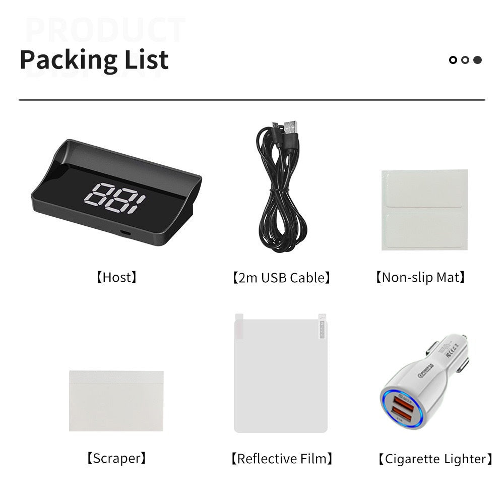 Head-Up Display Tachometer für Autos