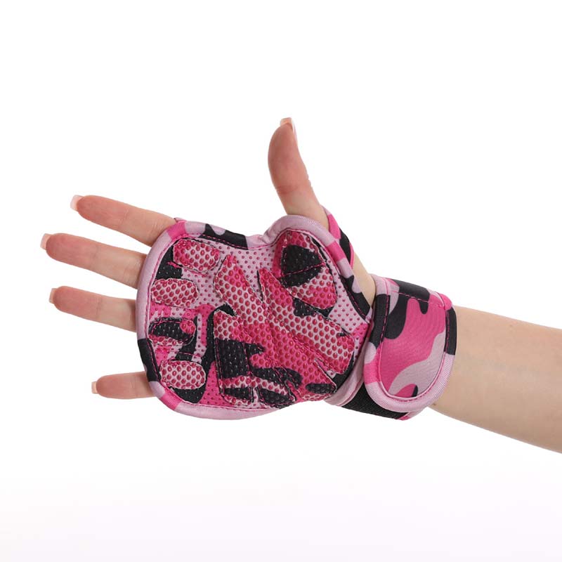 Super Grip Krafttrainingshandschuhe mit Handgelenkbandagen