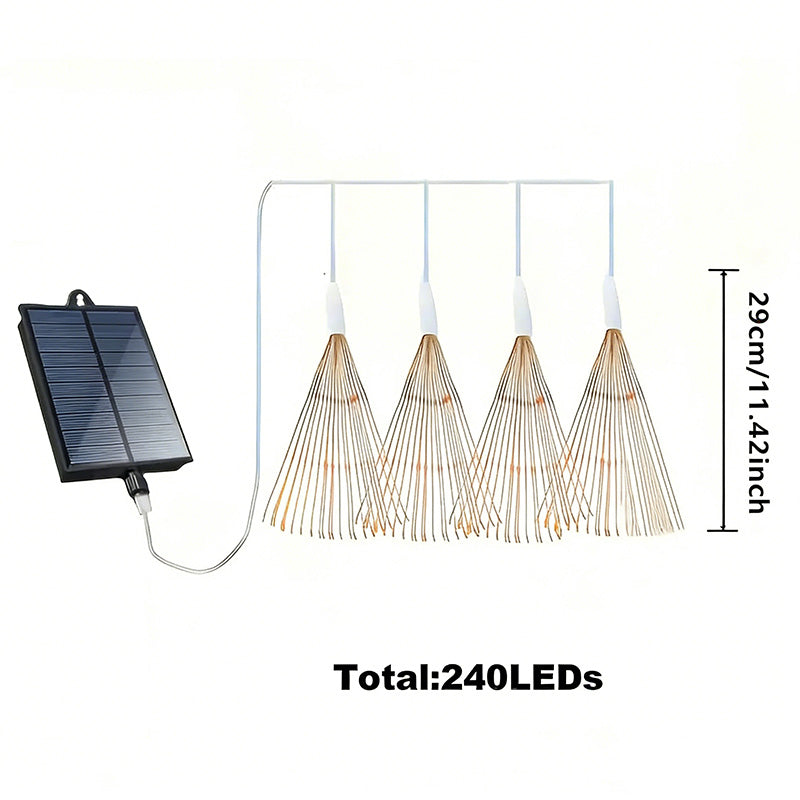 ⚡Solar-Feuerwerks-Strumpflicht für Garten und Parties