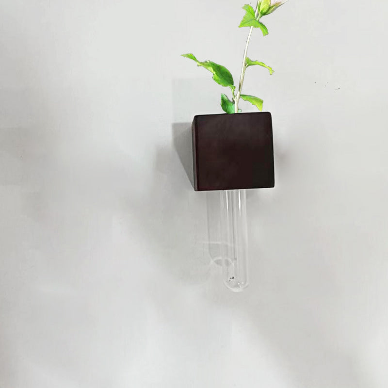Magnetische Holzvasen mit Reagenzglas