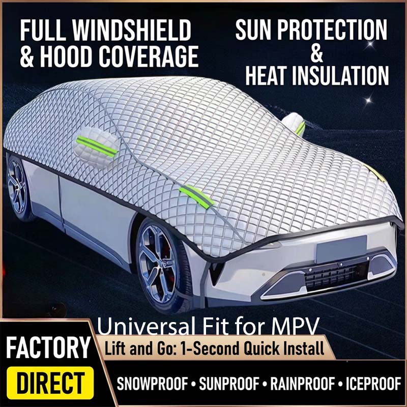 đđĄď¸ 50% RABATT! Dicke Halbgarage Autoabdeckung â Sonnen- & Schneeschutz â Isolierend, wasserdicht & perfekt fĂźr Frontscheibe, Motorhaube & Dach âď¸âď¸