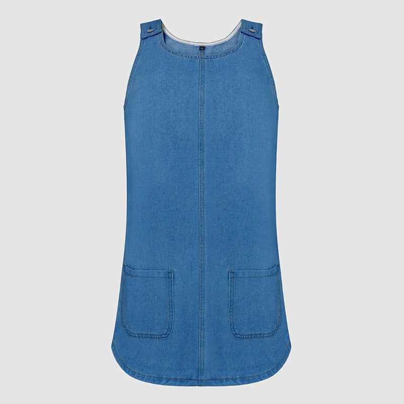 đ„ NEU + 50% RABATT + 50.000+ verkauft âNeue Angebote-LĂ€ssiges Jeans-TrĂ€gerkleid fĂŒr Damen